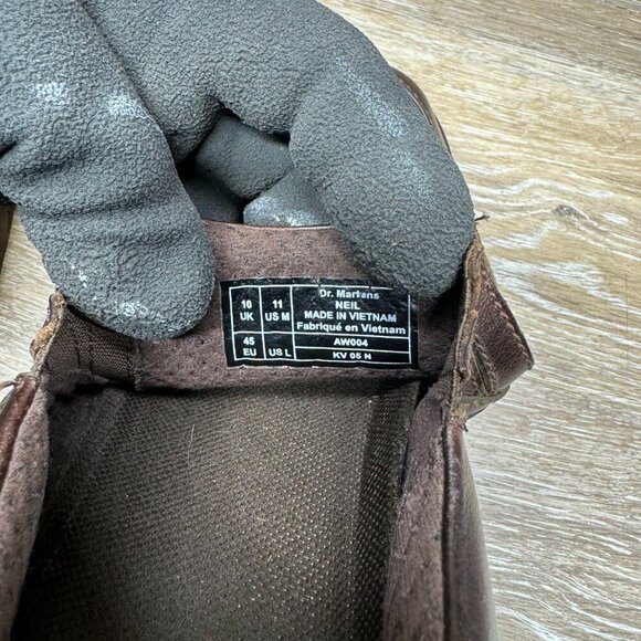 Dr. Martens Neil Brown Leather Casual Slip On Loafers Men's Size 11M - Picture 6 of 7